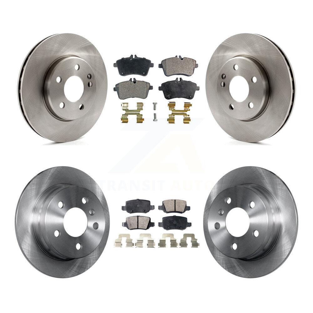 Kit de disques de frein avant et arrière et plaquettes semi-métalliques pour Mercedes-Benz B20 2006-2011