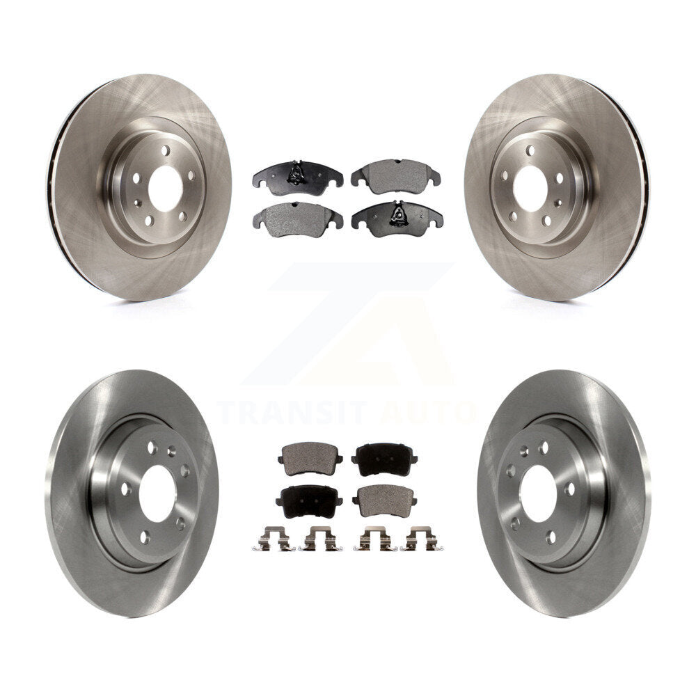 Kit de disques de frein à disque avant et arrière et plaquettes semi-métalliques pour Audi Q5 K8F-101364