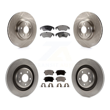 Kit de disques de frein à disque avant et arrière et plaquettes semi-métalliques pour Audi S5 S4