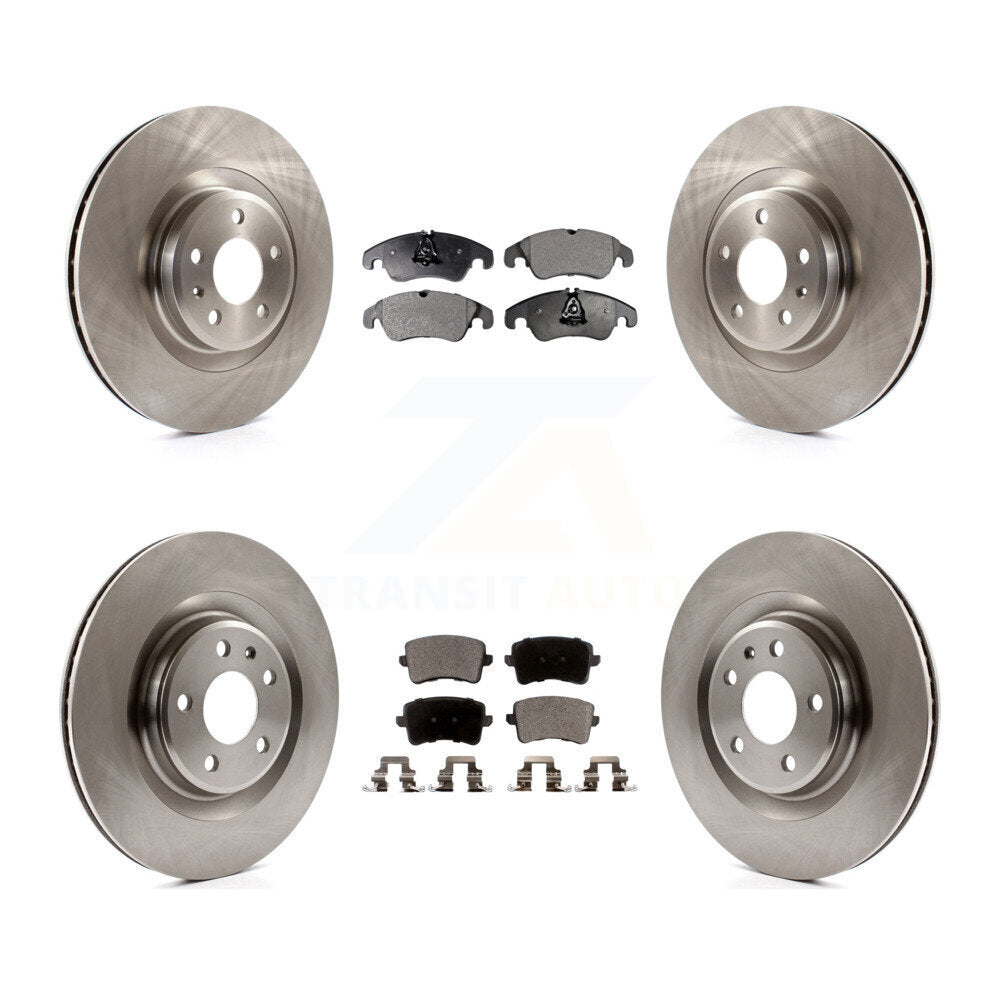 Kit de rotors de frein à disque avant et arrière et plaquettes semi-métalliques pour Audi Q5 S4 S5