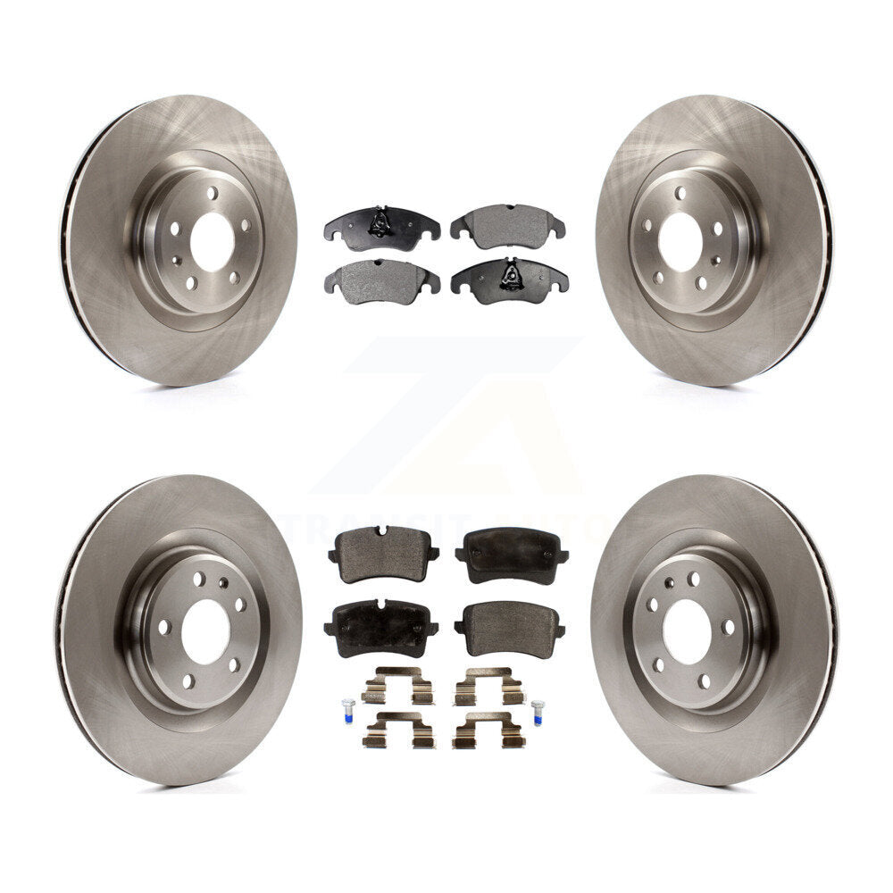 Kit de rotors de frein à disque avant et arrière et plaquettes semi-métalliques pour Audi A6 Quattro A7
