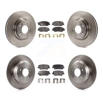 Kit de rotors de frein à disque avant et arrière et plaquettes semi-métalliques pour Hyundai Genesis 3.8