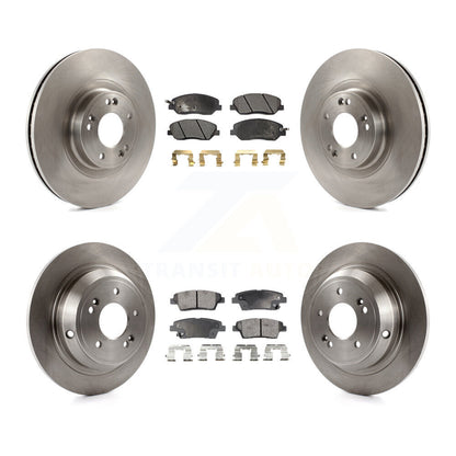 Rotors de frein à disque avant et arrière, Kit de plaquettes semi-métalliques pour Hyundai Genesis 2012 3.8