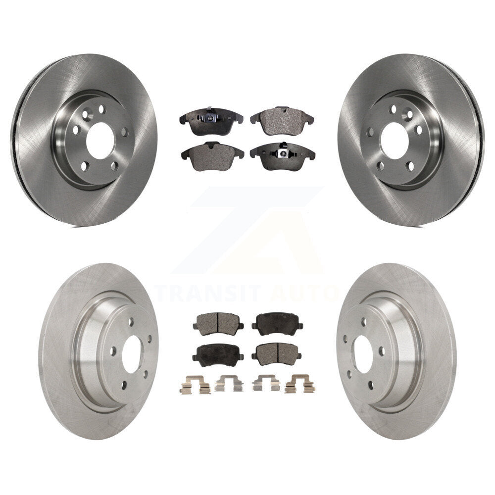 Kit de rotor de frein avant et arrière et plaquettes semi-métalliques pour Land Rover Range Evoqu 12-15