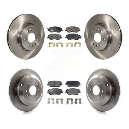 Rotors de frein à disque avant et arrière et kit de plaquettes semi-métalliques pour Kia Borreg 2009-2011