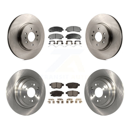 Kit de rotors de frein à disque avant et arrière et plaquettes semi-métalliques pour Acura TL 2009-2014