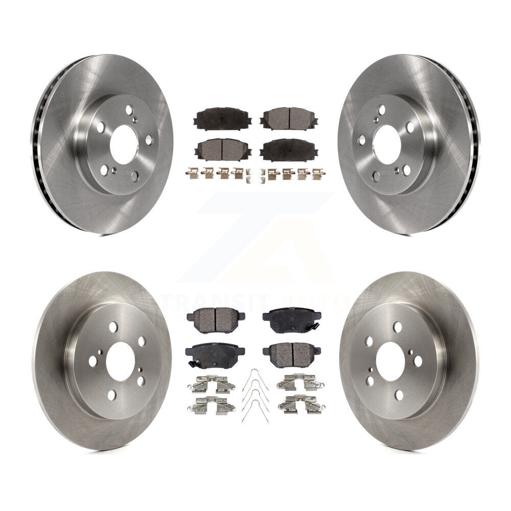 Rotors de frein à disque avant et arrière, Kit de plaquettes semi-métalliques pour Toyota Prius Lexus CT200