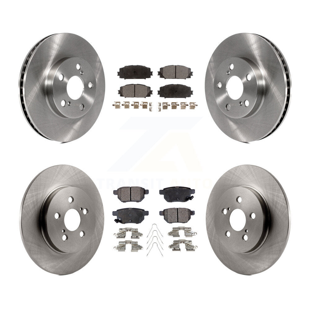 Kit de disques de frein à disque avant et arrière et plaquettes semi-métalliques pour Lexus CT200h