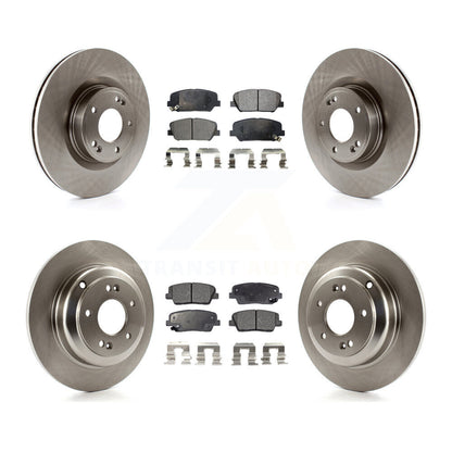Rotors de frein à disque avant et arrière et Kit de plaquettes semi-métalliques pour Hyundai Genesis Coup