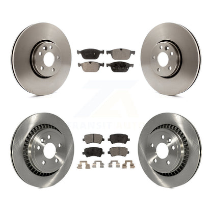 Kit de rotors de frein à disque avant et arrière et plaquettes semi-métalliques pour Volvo XC6 2010-2015