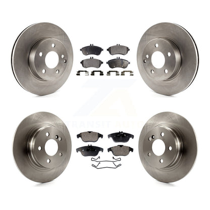 Rotors de frein à disque avant et arrière et Kit de plaquettes semi-métalliques pour Mercedes-Benz C250 C23