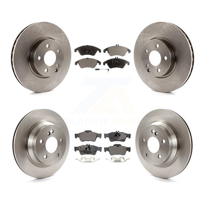 Rotors de frein à disque avant et arrière et Kit de plaquettes semi-métalliques pour Mercedes-Benz E350 E40