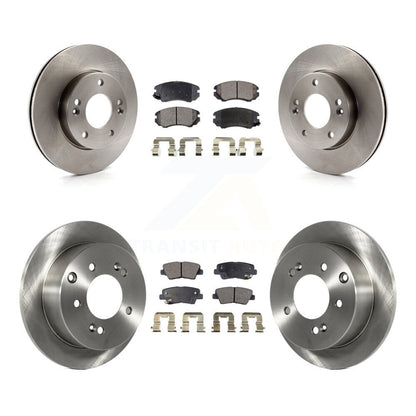 Rotors de frein à disque avant et arrière et Kit de plaquettes semi-métalliques pour Kia Soul 1.6 2010 – 2011