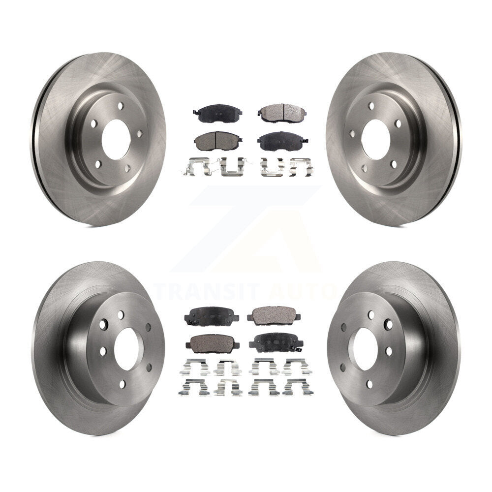 Kit de rotors de frein à disque avant et arrière et plaquettes semi-métalliques pour Nissan Sentra Juke