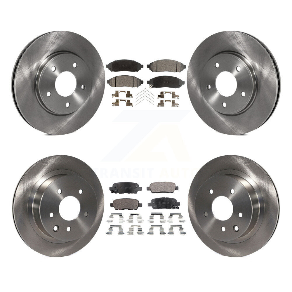 Kit de disques de frein à disque avant et arrière et plaquettes semi-métalliques pour Nissan LEAF