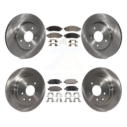 Kit de disques de frein à disque avant et arrière et plaquettes semi-métalliques pour Nissan LEAF