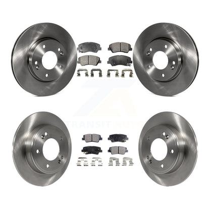 Rotors de frein avant et arrière et Kit de plaquettes semi-métalliques pour Hyundai Elantra GT Kia Fort