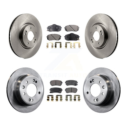 Kit de rotors de frein à disque avant et arrière et plaquettes semi-métalliques pour Hyundai Tucson