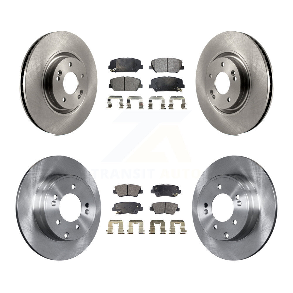 Kit de rotors de frein à disque avant et arrière et plaquettes semi-métalliques pour Kia Optima 2.0L