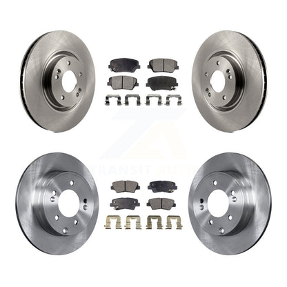 Kit de rotors de frein à disque avant et arrière et plaquettes semi-métalliques pour Hyundai Azera