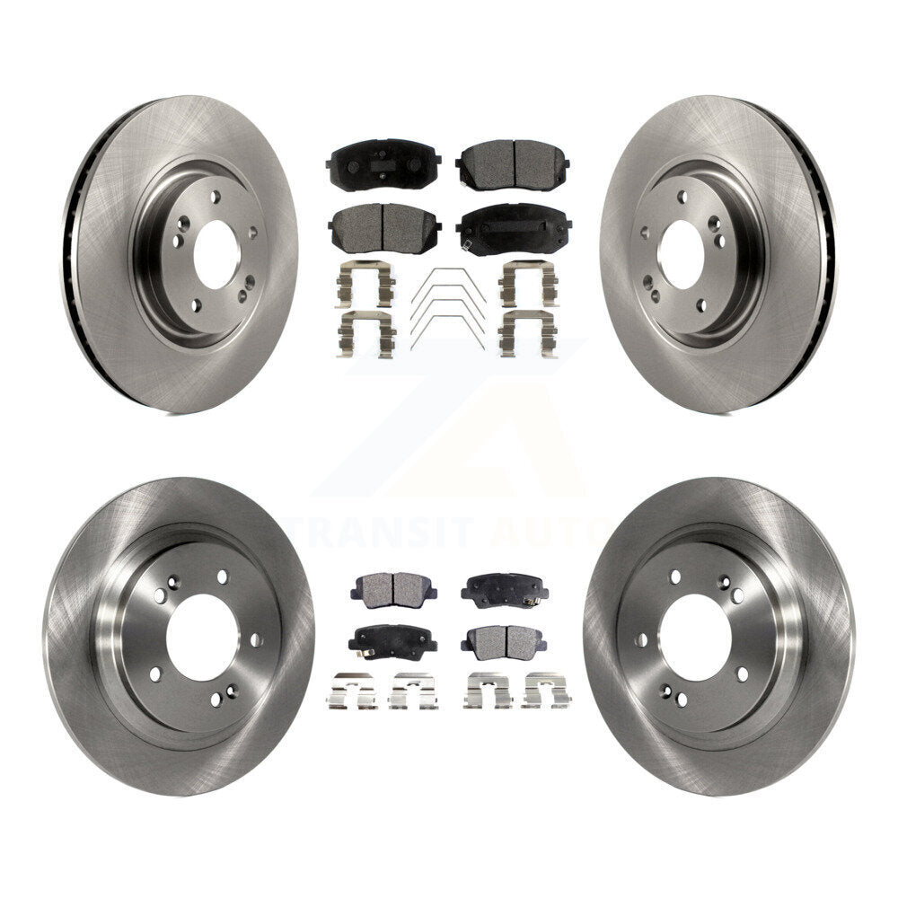 Kit de plaquettes de frein semi-métalliques pour rotors de frein avant et arrière, pour moteur Hyundai Sonata GAS 2016