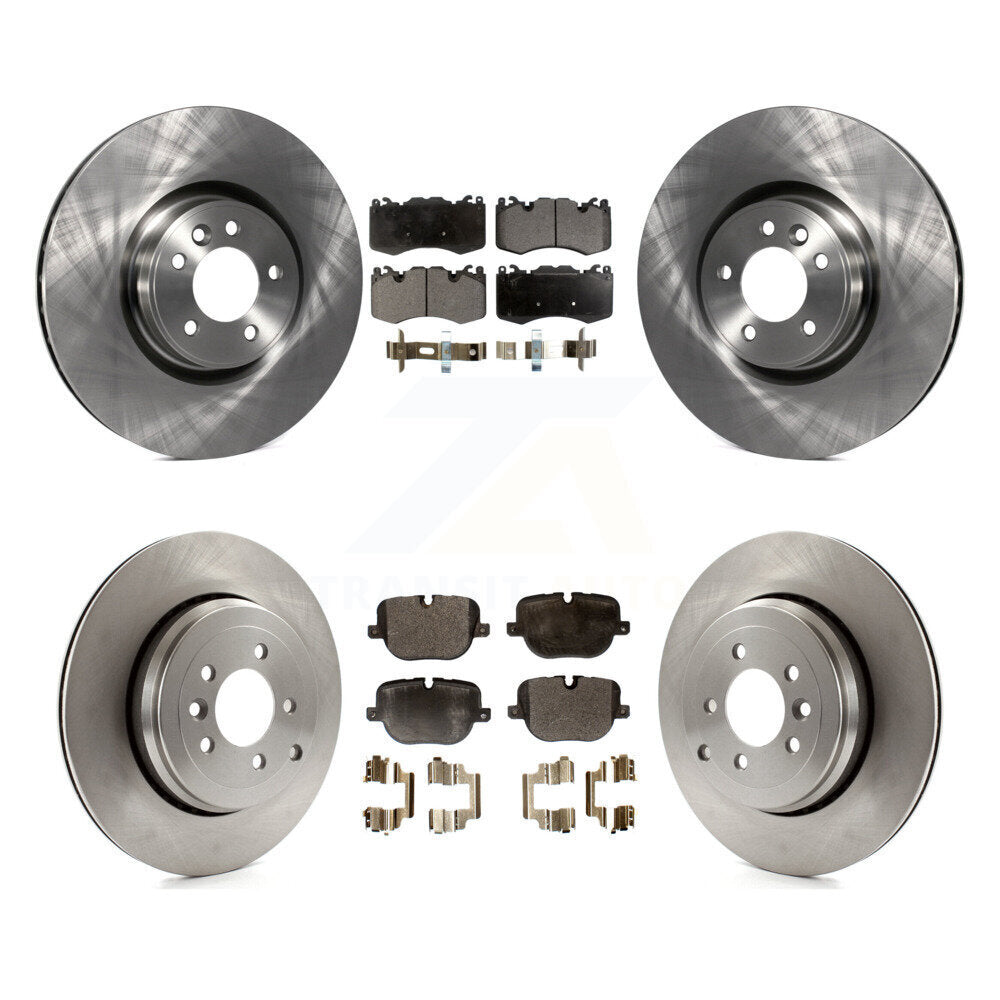 Kit de rotor de frein à disque avant et arrière et plaquettes semi-métalliques pour Land Rover Range Spor