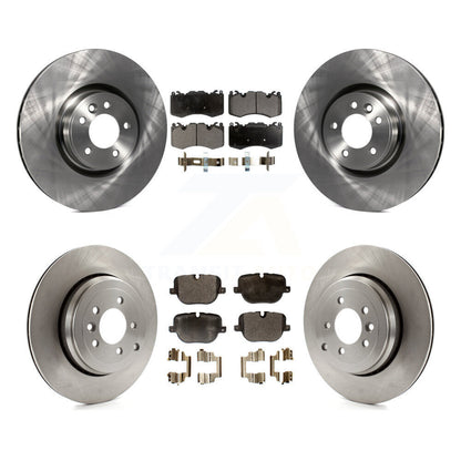 Kit de rotor de frein à disque avant et arrière et plaquettes semi-métalliques pour Land Rover Range Spor