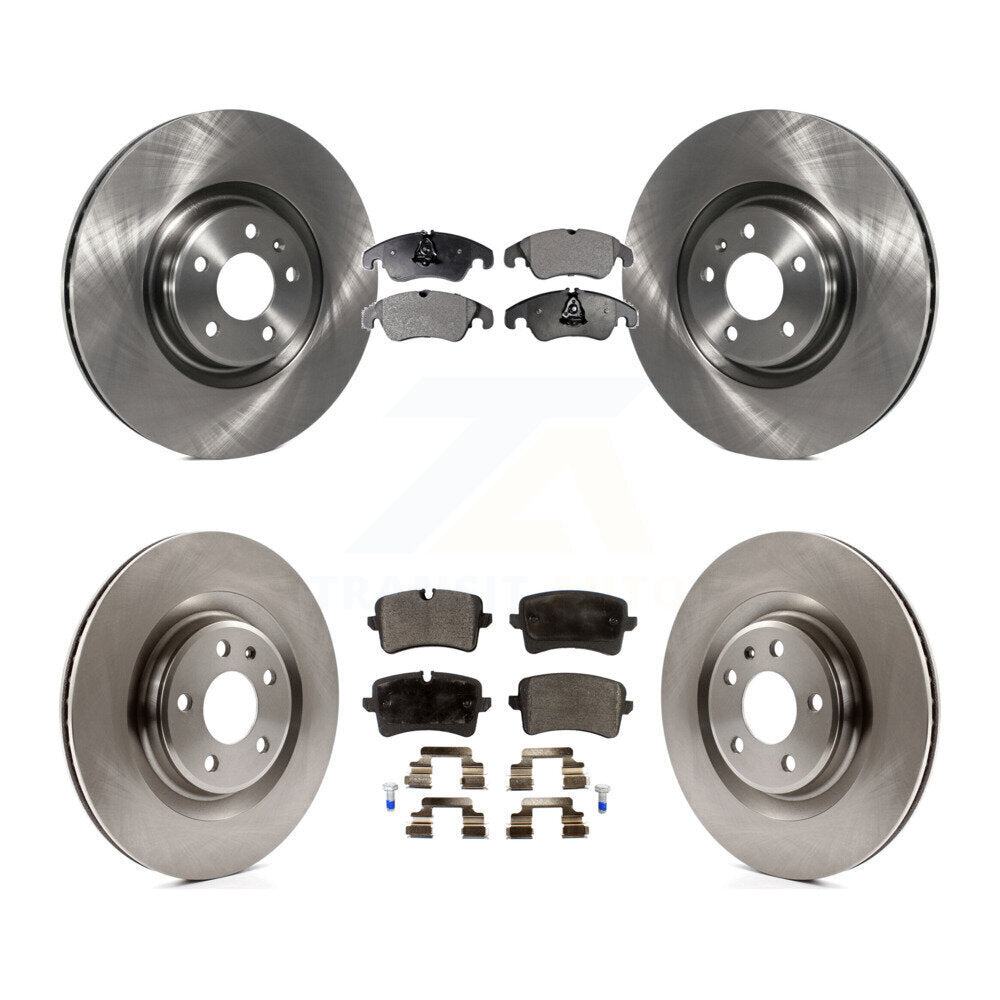 Kit de disques de frein à disque avant et arrière et plaquettes semi-métalliques pour Audi A6 K8F-101425