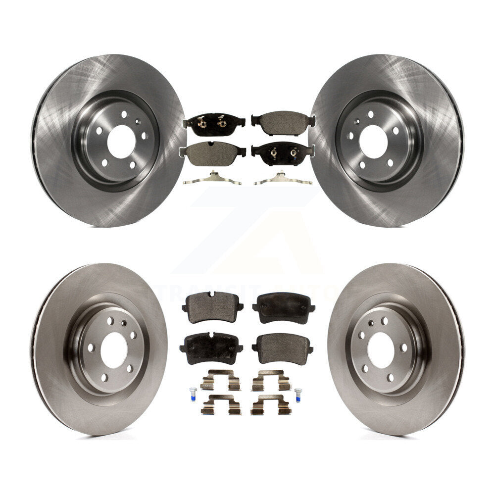 Kit de rotors de frein à disque avant et arrière et plaquettes semi-métalliques pour Audi A6 Quattro A7