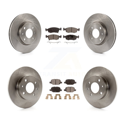 Kit de disques de frein à disque avant et arrière et plaquettes semi-métalliques pour Fiat 500 K8F-101430