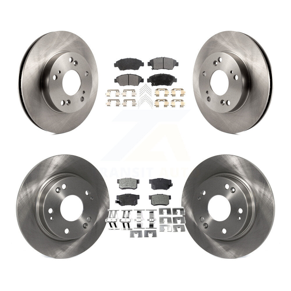 Kit de rotor de frein à disque avant et arrière et plaquettes semi-métalliques pour Acura ILX 2013 2015 1.5