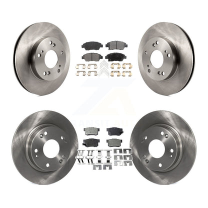 Kit de rotor de frein à disque avant et arrière et plaquettes semi-métalliques pour Acura ILX 2013 2015 1.5