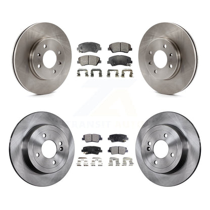 Kit de rotor de frein à disque avant et arrière et plaquettes semi-métalliques pour Hyundai Accent Kia Ri