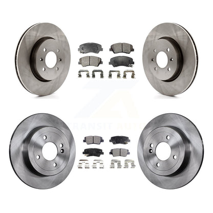 Kit de disques de frein à disque avant et arrière et plaquettes semi-métalliques pour Kia Rio K8F-101439