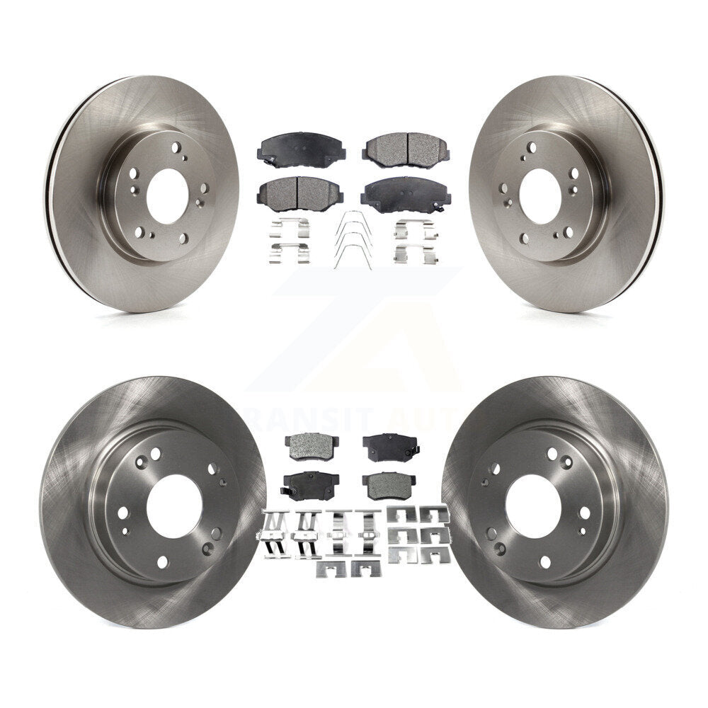 Kit de rotors de frein à disque avant et arrière et plaquettes semi-métalliques pour Acura ILX 2.0L 2013