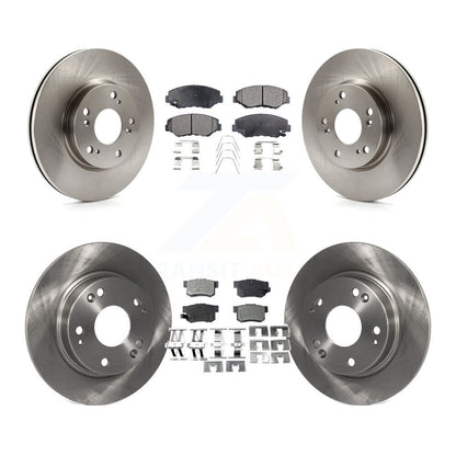 Kit de rotors de frein à disque avant et arrière et plaquettes semi-métalliques pour Acura ILX 2.0L 2013