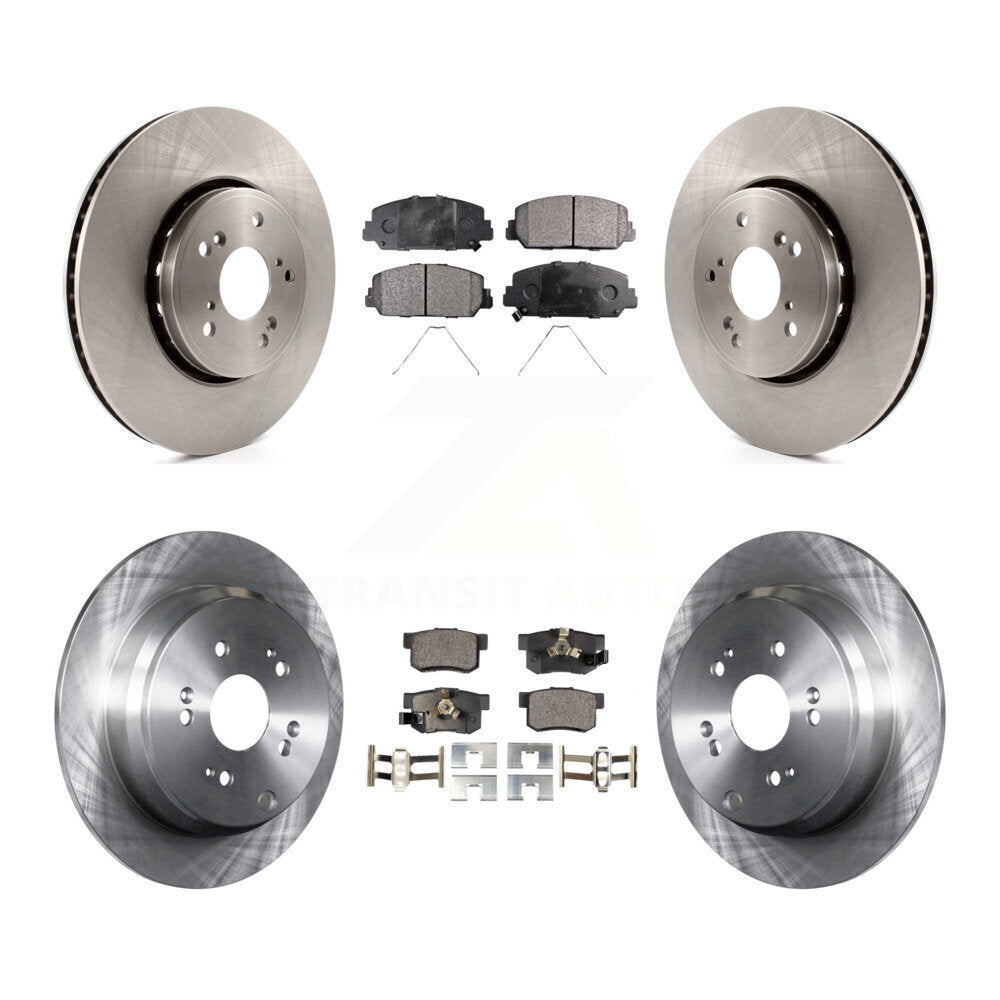 Kit de rotors de frein à disque avant et arrière et plaquettes semi-métalliques pour Acura RDX 2013-2018