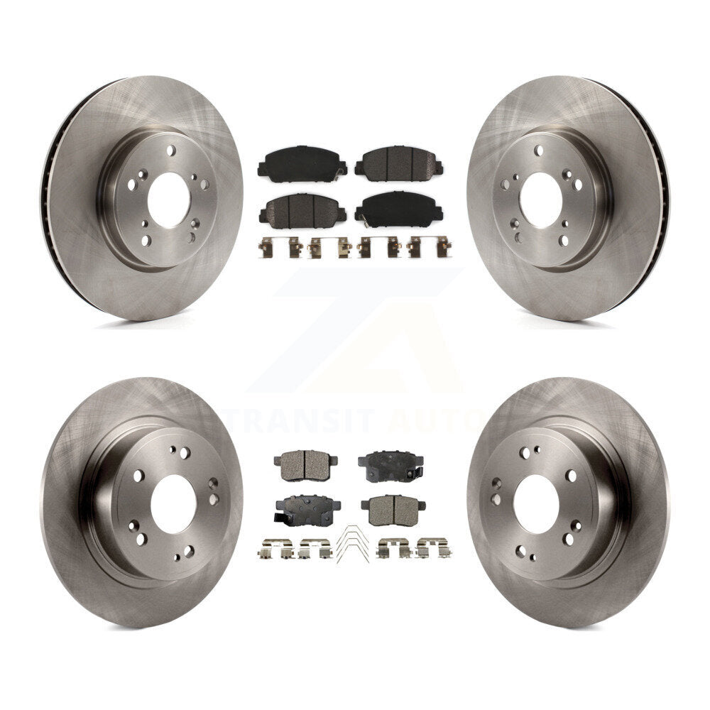 Kit de rotors de frein à disque avant et arrière et plaquettes semi-métalliques pour Honda Accord