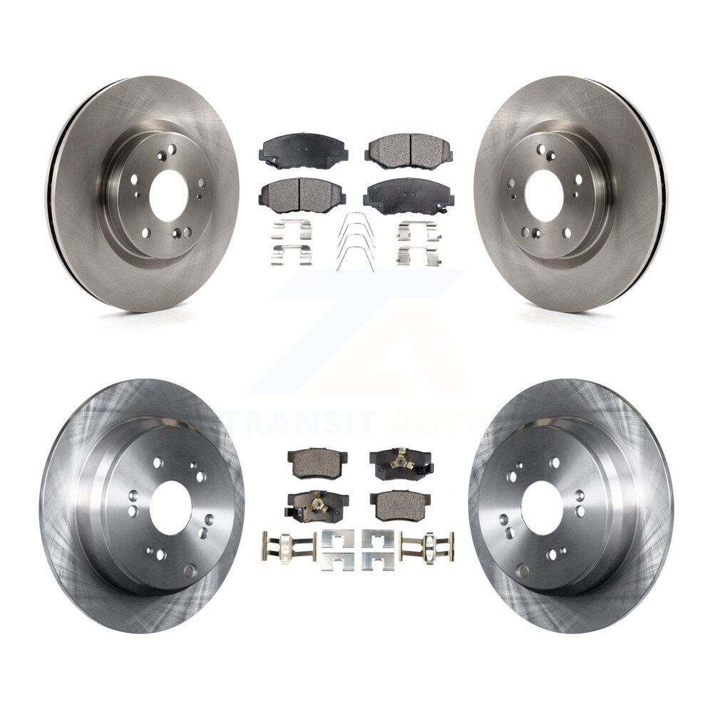 Rotor de frein à disque avant et arrière et Kit de plaquettes semi-métalliques pour Honda CR-V FW 2012 – 2016