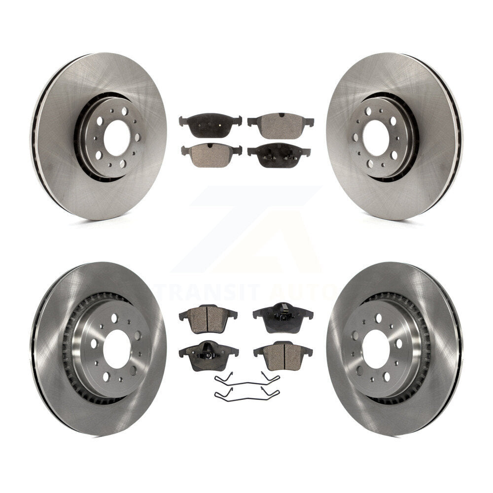 Kit de disques de frein à disque avant et arrière et plaquettes semi-métalliques pour Volvo XC90