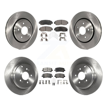 Rotors de frein à disque avant et arrière et kit de plaquettes semi-métalliques pour Honda Odysse 2015-2017