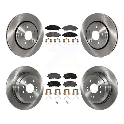 Kit de rotors de frein à disque avant et arrière et plaquettes semi-métalliques pour Honda Pilot Ridgelin
