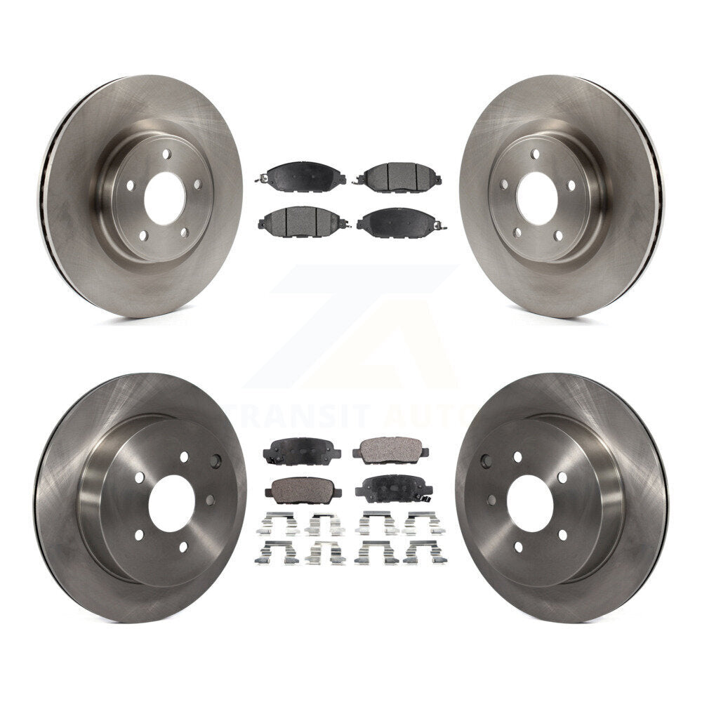 Kit de rotor de frein avant et arrière et plaquettes semi-métalliques pour Nissan Murano Pathfinder QX6
