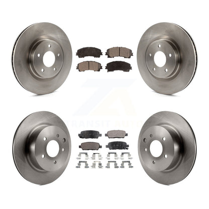 Rotors de frein à disque avant et arrière et kit de plaquettes semi-métalliques pour INFINITI QX5 2016-2017