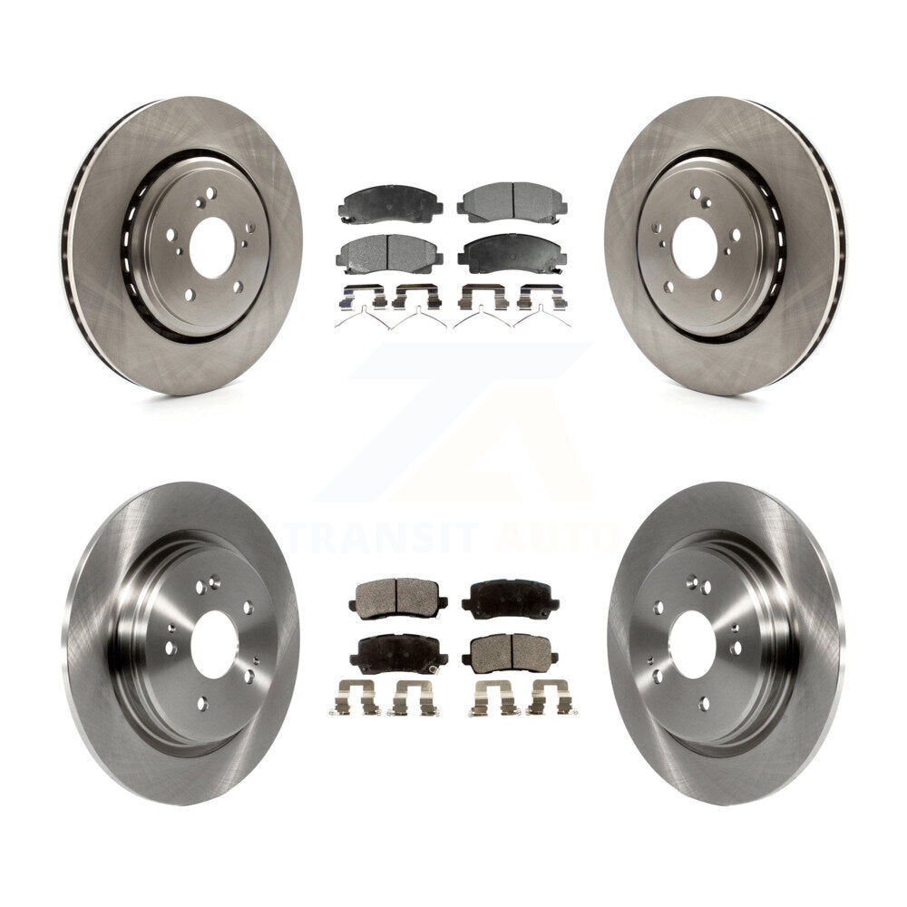 Kit de rotors de frein à disque avant et arrière et plaquettes semi-métalliques pour Acura TLX 2015-2020