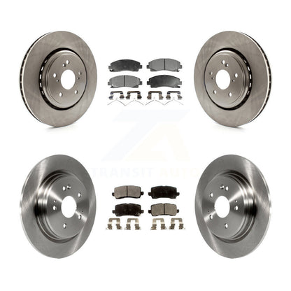 Kit de rotors de frein à disque avant et arrière et plaquettes semi-métalliques pour Acura TLX 2015-2020