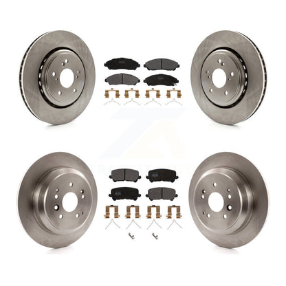 Kit de rotors de frein à disque avant et arrière et plaquettes semi-métalliques pour Acura MDX 2014-2016