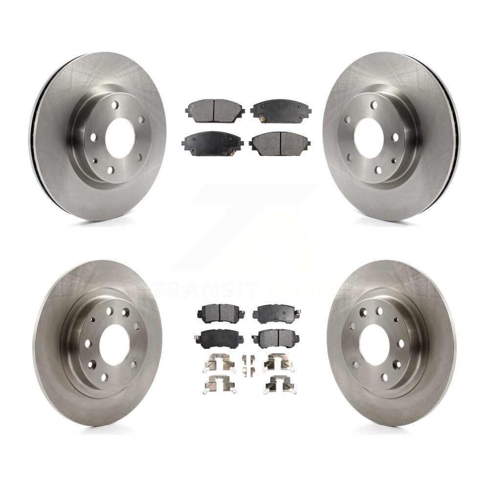 Rotor de frein à disque avant et arrière et Kit de plaquettes semi-métalliques pour Mazda CX-3 AW 2016 – 2018