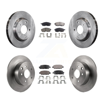 Kit de disques de frein à disque avant et arrière et plaquettes semi-métalliques pour Nissan Sentra
