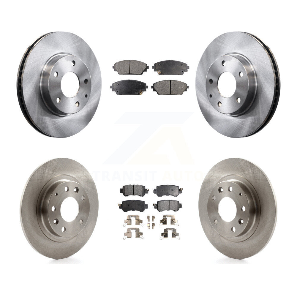 Rotor de frein à disque avant et arrière et Kit de plaquettes semi-métalliques pour Mazda CX-3 FW 2016 – 2018